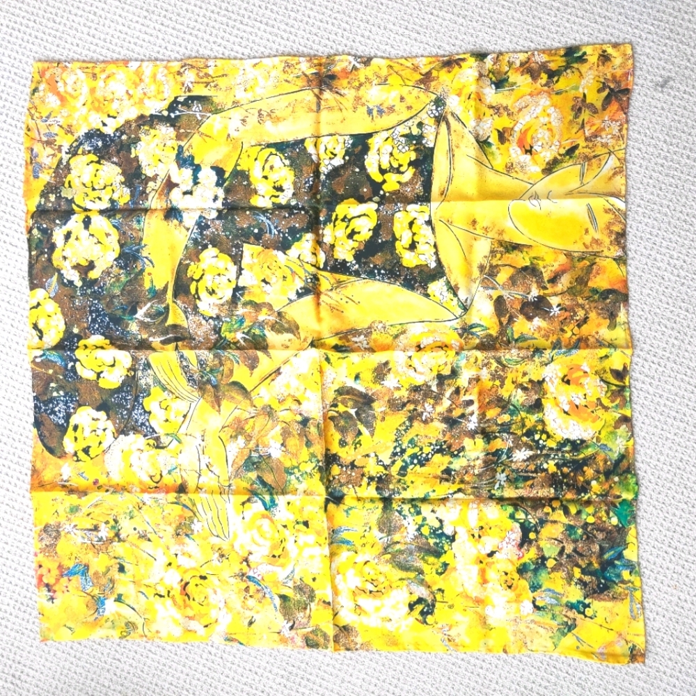 100% silk scarf